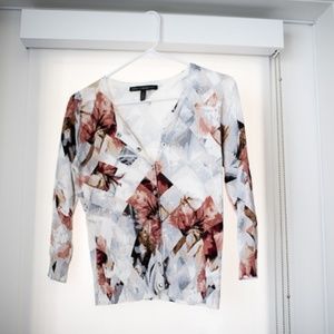 WHBM cardigan w/ fall colors and hints of sparkle